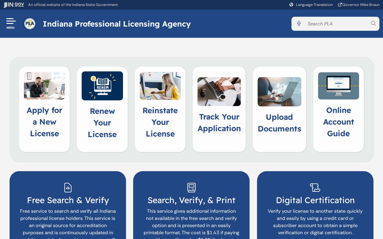 Carmel residents directory professional license search