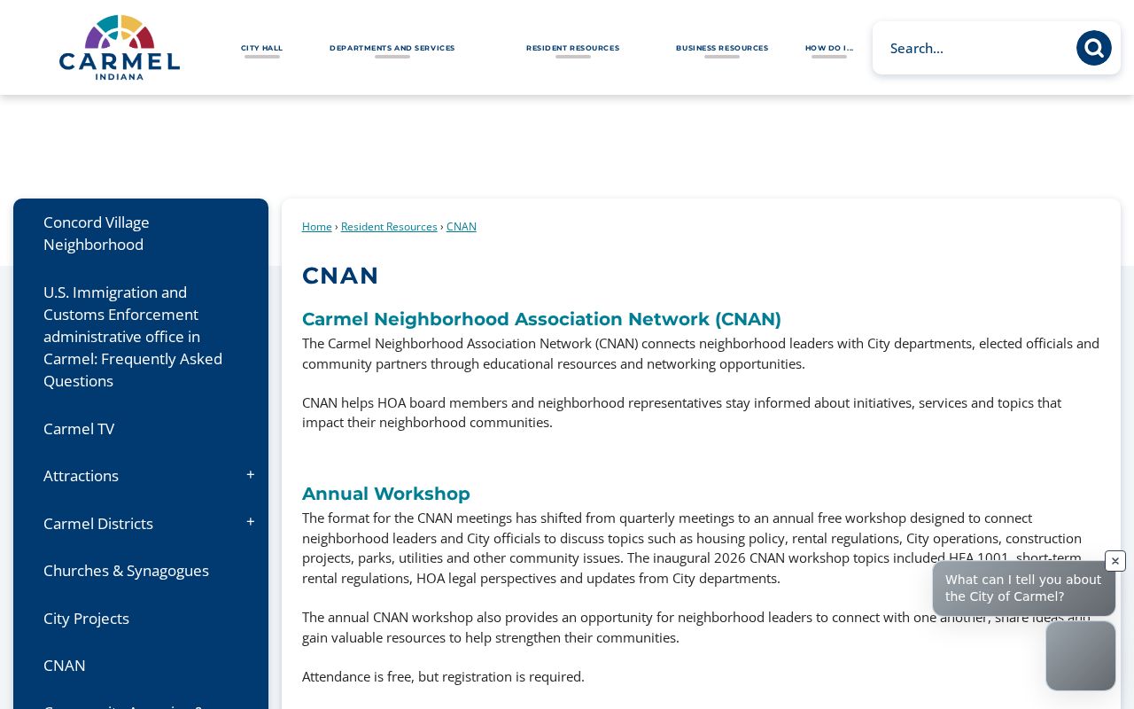 Carmel Neighborhood Association Network for Carmel neighbors