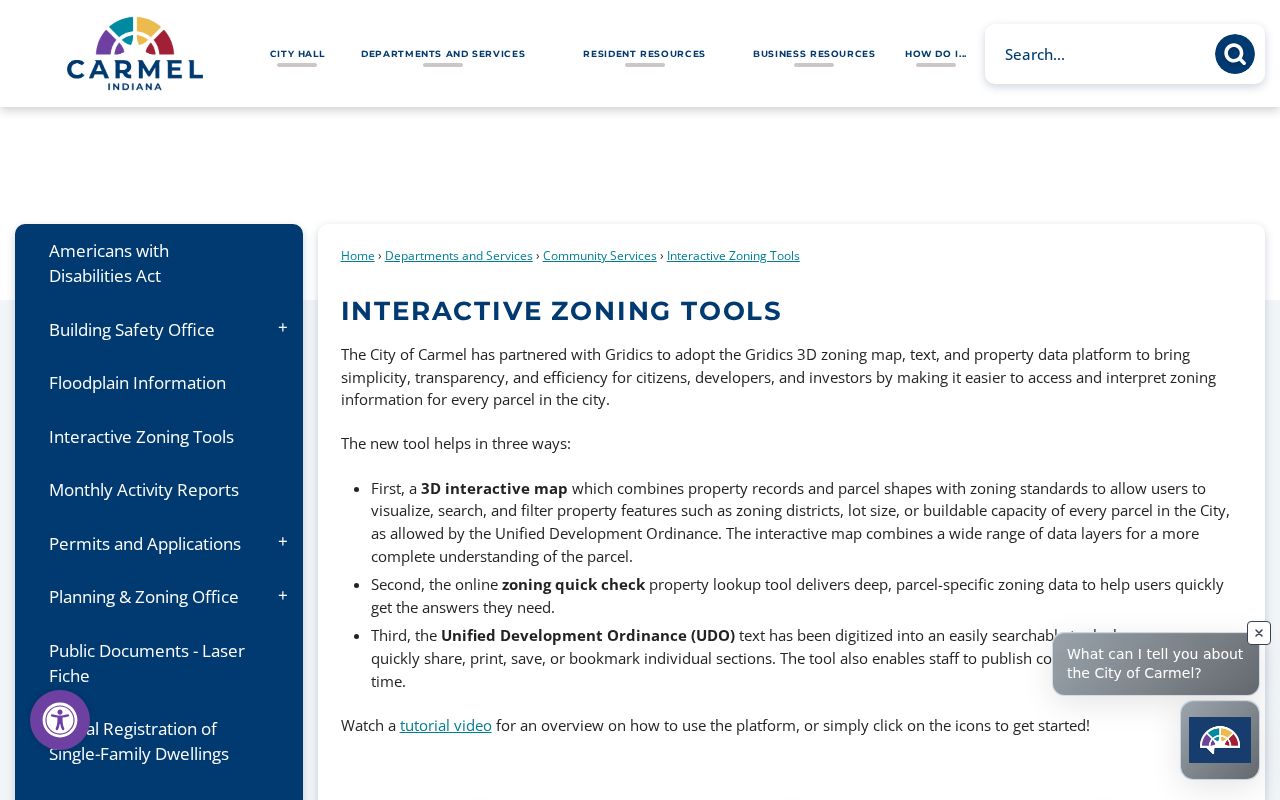 Carmel neighbors zoning and block map tools
