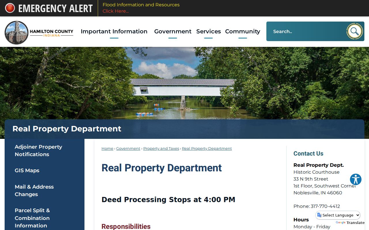 Hamilton real property workflow for Carmel neighbors