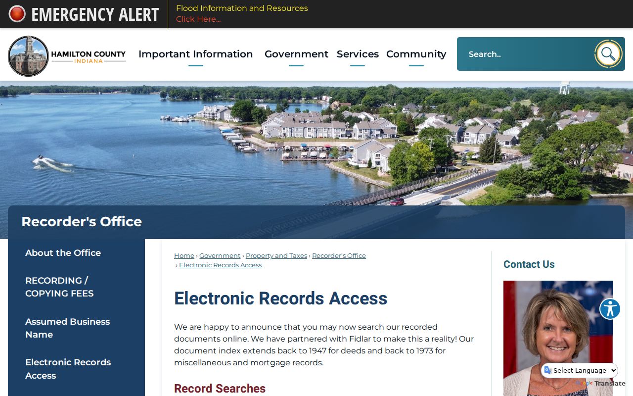 Carmel street directory Recorder access